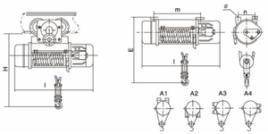 Polipasto Eléctrico de Cable ALLMAN, Precio Económico, 5 Toneladas, 220V 380V 50HZ, Control Inalámbrico, CD - Product Image 4