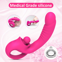 Dildo-Vibrator für Frauen, Zungen-Vibro-Leckmaschine, Klitoris-Stimulator, G-Punkt-Stab, weiblicher Klitoris-Sauger, Masturbator, Sexspielzeug