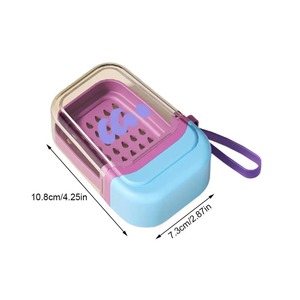 1Pcs Soap Case Travel Case Leakproof <b>Container</b> With <b>Lid</b> For Traveling Camping Gym Applies To Shower Bath Bathroom Supplies - Product Image 4