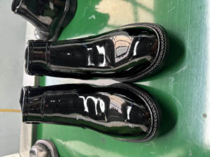 Lxg, Hoog Glas Zwart Glanzend Leer Gelegenheid Parade Kantoorschoenen Midden-Cut Kantoor Formele Schoenen Met Zijrits Hsa131 - Product Image 5