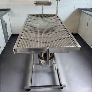 Instrument vétérinaire de table d'opération d'animaux d'acier inoxydable de SAFECAREYOU pour l'opération de chien d'hôpital d'animal familier - Product Image 3