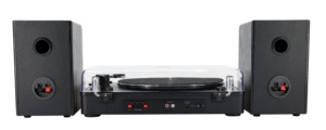 <span class=keywords><strong>Platine</strong></span> <span class=keywords><strong>vinyle</strong></span> à 3 vitesses à entraînement par courroie pour disques vinyles avec lecture <span class=keywords><strong>sans</strong></span> <span class=keywords><strong>fil</strong></span> et système HiFi avec haut-parleurs d'étagère - Product Image 6