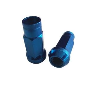 रंगीन OEM रेसिंग पहिया पागल किरणों पहिया पागल 20 + 1 एल्यूमीनियम पहिया पीछे पीछे फिरना नट्स - Product Image 3