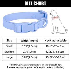 Leicht zu reinigen Weicher flexibler Gummi Komfortables wasser-und schmutz abweisendes Mode-Hunde halsband - Product Image 4
