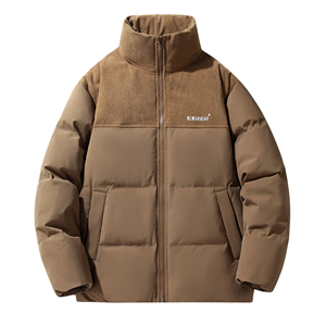 Men's White <b>Duck</b> Down Bomber Jacket Waterproof Windproof Winter Outerwear OEM Manufacturer - Product Image 1