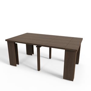 Mesa de comedor telescópica extensible Defujiabao, mesas de Consola de madera con diseño de ahorro de espacio para sala de estar de apartamento pequeño - Product Image 5