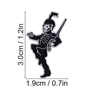 Insignia de fantasma Punk Funky de Halloween de esmalte suave y duro de alta calidad personalizada a la venta para Pin de solapa para regalos de niños - Product Image 5