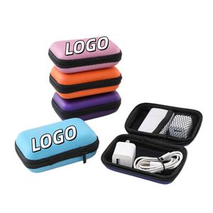 Étui rigide multifonctionnel X418 en EVA pour écouteurs, sac à outils numérique portable, boîte de rangement pour câbles de données personnalisée avec logo - Product Image 1