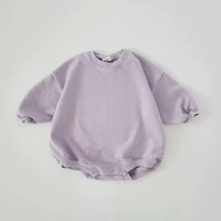 Vêtements pour bébé de haute qualité, survêtement une pièce biologique, sweat-shirt, barboteuse à manches longues, surdimensionné, combinaison pour bébé garçon