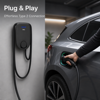Nouvelle borne de recharge pour véhicules électriques AC 7kW 32A NECS, type 2, boîtier en plastique, RFID, montage mural, pour garage