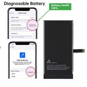 Batería de diagnóstico sin soldadura de 14 3279mAh, 0 ciclos, 100% de salud, sin ventana emergente para iPhone 14 Smartphone CE RoHS - Product Image 1