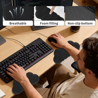 Nouveaux protège-coins antidérapants en forme de L, repose-poignets pour clavier et souris en mousse à mémoire de forme PORON, coussinets de bord pour jeux et bureau