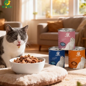 Katzenfutter in Dosen Großhandel 400g Nassfutter für Katzen Bestseller Huhn Thunfisch Lachs Lieferant Hersteller OEM ODM OBM - Product Image 1