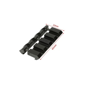 11mm to 20mm 5-Slot Adapter Base Lightweight Matte Black Aluminum Alloy Outdoor Equipment Converter Field <b>Activities</b> - Product Image 5