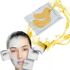 Grande promozione all'ingrosso Anti-invecchiamento ialuronico Gel freddo puro oro maschera di collagene di cristallo sotto le bende per gli occhi