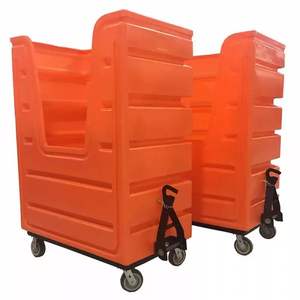 Carrello per Lavanderia in Plastica HDPE Personalizzato OEM/ODM, Rotostampato, Antipolvere, Ermetico, Impermeabile, Marca JINSUMEI - Product Image 3
