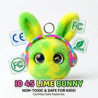 Cuteyeah Conejito Verde Lima con Control por Aplicación, Peluche Inteligente que Habla, Juguete Educativo Temprano, Compañero de Aprendizaje en Más de 60 Idiomas, Lavable