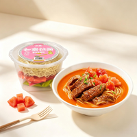 Wholesale Bulk Tomato Beef Brisket Instant Ramen OEM Supply Non-fried Noodles