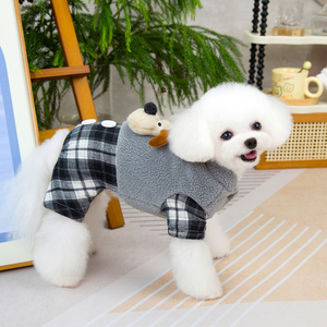 ملابس الكلاب اللطيفة الدافئة القابلة للتعديل الفاخرة ملابس الكلاب الأليفة المعاطف اكسسوارات الكلب ملابس الحيوانات الأليفة - Product Image 3