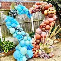 Arche de colonne de ballons avec base en forme de cœur, kit de présentation pour décoration de fond de fête de mariage ou d'anniversaire