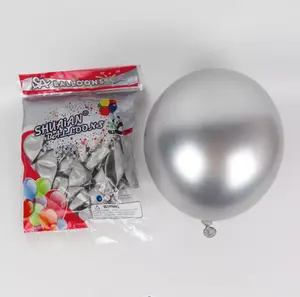 10 12 pouces ballon chromé latex ballon métal pour fête de mariage anniversaire décoration ballon air chaud