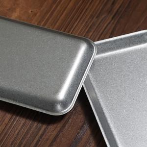 Stainless Steel Serving Tray 304 Rectangular With Handle For <b>Barbecue</b> Snack Sushi Hot Pot Dessert Creative Narrow Side Tray - Product Image 2