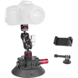 Support à ventouse super résistant en alliage d'aluminium et silicone anodisé de 3/4,5/6 pouces pour caméra de <span class=keywords><strong>voiture</strong></span> et rig DSLR sur surfaces lisses - Product Image 1