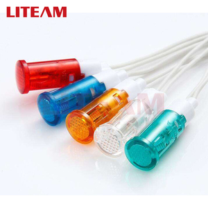 10 mét gắn lỗ nhựa chỉ số đèn 12V 24V 220V DC AC tín hiệu đèn với 20cm hàng đầu Dây dẫn tín hiệu chỉ số đèn - Product Image 5