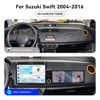 Layar Sentuh Android Baoshang 13.1+12.3 untuk Suzuki Swift 2004-2016, Pemutar Video, Radio, GPS Navigasi, Head Unit Plug & Play