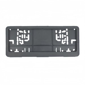 Porta Targa Auto in Plastica Nera Stile Italiano Europeo - Product Image 1