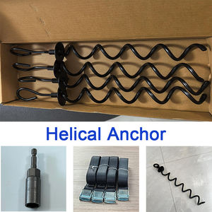 Helix Earth Anchor para muebles de exterior y viñedos Huertos Escuelas Parques-Anclaje de tierra recubierto de polvo de seguridad de acero versátil - Product Image 5