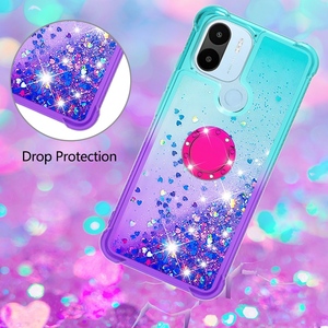 Custodia Bling sabbie mobili per Xiaomi 12 Ultra 12S <span class=keywords><strong>POCO</strong></span> <span class=keywords><strong>C40</strong></span> 12T Pro 12 Lite Redmi A1 2022 anello antiurto liquido gradiente TPU - Product Image 2