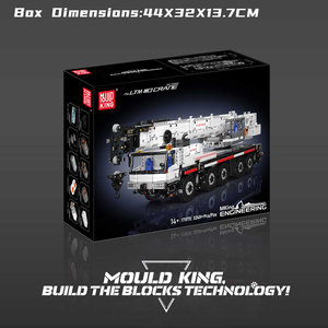 मोल्ड किंग 17075 नं. ltm iio क्रेन ट्रक बिल्डिंग ब्लॉक खिलौने मॉडल प्लास्टिक निर्माण खिलौने मॉडल प्लास्टिक निर्माण खिलौने लड़कों के लिए ब्लॉक - Product Image 3