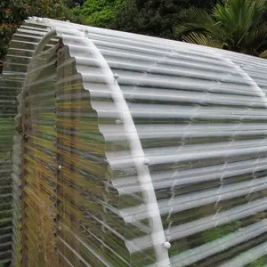 Roofs Polycarbonate Sheet China Factory Wholesale Transparent Plastic Polycarbonate Corrugated Sheet For Building Roofing Agricultural Greenhouse Awning