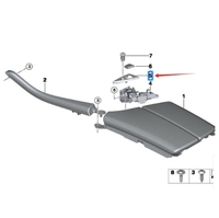 51169277348 pour BMW Série 5 F10 F11 F18lci Couvercle de serrure de boîte à accessoires