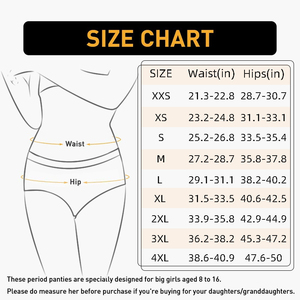 <span class=keywords><strong>Culottes</strong></span> <span class=keywords><strong>menstruelles</strong></span> 4 couches anti-fuites pour adolescentes et jeunes filles - Product Image 6
