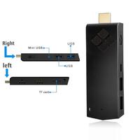 Mini PC de Bolsillo T5 Z8350 de Cuatro Núcleos con Wifi de Doble Banda y Ventilador para IOT, Compatible con Win10 y Ubuntu16.04