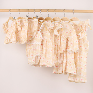 Pagliaccetto Estivo per <span class=keywords><strong>Neonata</strong></span> Stile Liberty con Motivi Floreali e Spalline Sottili, in Morbido Cotone a Costine, Body con Volant per le Vacanze - Product Image 3