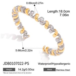 Catena attorcigliata minimalista <span class=keywords><strong>San</strong></span> Marco Twist bracciale in oro moderno dichiarazione regalo di gioielli per la fidanzata per le sue donne di moda - Product Image 4