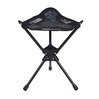 Chaise de camping et de pêche triangulaire pivotante d'extérieur, ultra-légère, pliable, portable, en tissu Oxford 600D, acier au carbone, options personnalisées