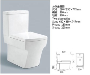 American and European Style Color wc p trap washroom wc toilet cistern