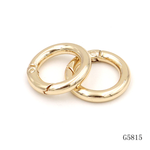 Accessoires <span class=keywords><strong>de</strong></span> porte-clés en métal, mousquetons ronds plaqués or, mousquetons <span class=keywords><strong>à</strong></span> ressort pour sacs <span class=keywords><strong>à</strong></span> <span class=keywords><strong>main</strong></span> - Product Image 1