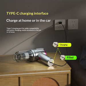 Máy hút bụi ô tô không dây mạnh mẽ 13000Pa 90W, cầm tay, di động, hỗ trợ OEM, làm sạch nội thất xe hơi - Product Image 4