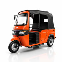 Tricycle électrique pour passagers, 60V/72V, véhicule à trois roues fermé, tricycle Dudu avec capacité de charge de 400 kg