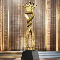 Vente en gros de trophée en résine personnalisé Trophée en résine de cérémonie avec votre propre logo personnalisé