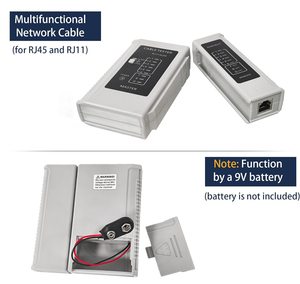 <span class=keywords><strong>Testeur</strong></span> de câbles réseau Ethernet, USB, BNC, <span class=keywords><strong>RJ45</strong></span>, RJ11, RJ12, Cat5e, Cat6, <span class=keywords><strong>testeur</strong></span> de câbles LAN - Product Image 3