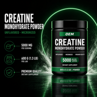 LuvVita OEM Private Label Créatine Monohydrate en Poudre Vente en Gros Supplément Végétalien 300g 500g Poudre de Créatine Pré-Entraînement