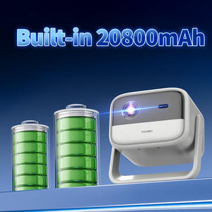 Proyector de Cine en Casa Portátil 5G Compatible con <span class=keywords><strong>Netflix</strong></span>/YouTube/Google TV 4K DLP 1080P Android 11 Karaoke Batería Integrada S7 - Product Image 4