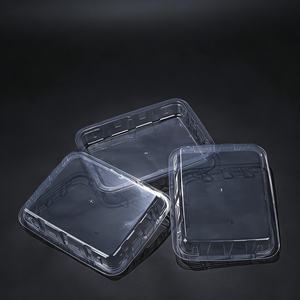 Barquettes alimentaires en plastique PET transparent jetables et recyclables de haute qualité pour aliments frais, fruits, légumes, tomates, viande, raisins - Product Image 4