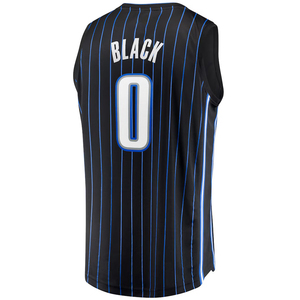 Pria # 0 Jersey Orlando Hitam Kustom Bordir Baju Basket Jahitan Seragam Remaja Pakaian Olahraga Hot-press - Product Image 4